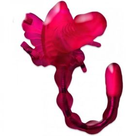 Wet Dreams Butterfly Baller Sex Harness With Dildo &amp; Dual Motors