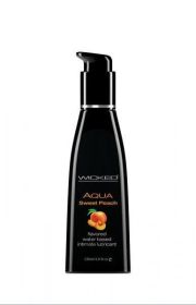 Wicked Aqua Sweet Peach Flavored Lubricant 4oz