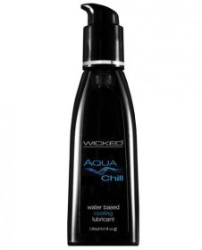Wicked Aqua Chill Cooling Water Based Lubricant 4oz