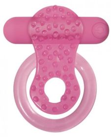 Rechargeable Couples Enhancer Cock Ring Pink