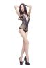 Blancho SE-219 Deep-v Fishnet Body Stocking - Black - Medium