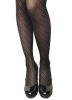 Blancho LZSA080-1 Sexy Black Sheer Oblique Lines Stocking