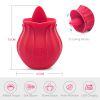 CR-Niannujiao tongue licking sucking vibrator rose red