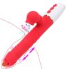 Heatable Tongue Licking Vibrator Sex Toys for Women G-spot Vagina Dildos Sucking Clitoral Stimulator Telescopic Dildo Vibrator
