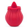 CR-Niannujiao tongue licking sucking vibrator rose red