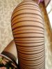 Blancho LZSA098-1 Sexy Black Sheer Striped Stocking