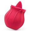 CR-Niannujiao tongue licking sucking vibrator rose red