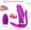 Adult Toy for Women Pleasure Licking Wearable Vibrator Smooth Flexible Silicone Wireless Remote Control Vibrating USB Rechargeable Massager for Woman