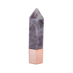 Home Massage Roller With Crystal Jade (Option: Amethyst)