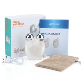 New Beauty Instrument With 5-speed Micro Current Roller Tension And Tightening (Option: White-USB)