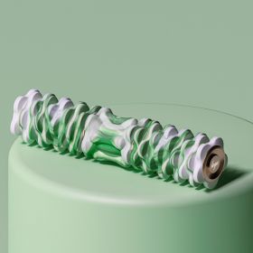 Electric Vibration Spiked Club Yoga Roller (Option: Blooming Green-60x14cm)