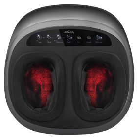 Foot Massager Machine With Heat And Massage Gifts For Men And Women Shiatsu Deep Kneading Electric Feet Massager For Home And Office Use (Color: black)