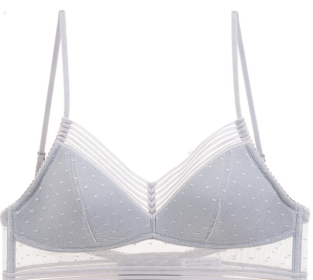 Backless Bra Invisible Bralette Thin Lace Wedding Bras Low Back Underwear Push Up Brassiere Women Seamless Lingerie Sexy BH Top (Color: grey, size: S)