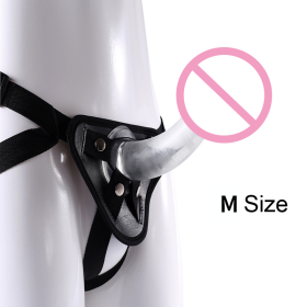Men's Strap-on Realistic Dildo Pants for Men Double Dildos With Rings Man Strapon Harness Belt Adult Games Sex Toys (Style: M and panty)