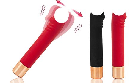 Realistic Dildo Vibrator Clitoris G Spot Anal Stimulator with 7 Powerful Modes (Color: Red)