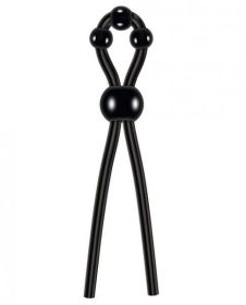 Ultimate Silicone Lasso Cock Ring Black (SKU: TCN-ZE-CR-3183)