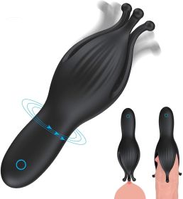 Sexy Toyzfor Women&Couple Licking&SuckinGToy for Women Female Silicone Multi-Speed VibratinGSuction Pump Female Lips Oral Tongue Massage Toy (Color: black)