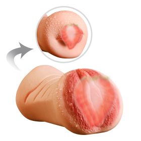 Deep Throat Red Lips Male Masturbator Artificial Silicone Masturbation Massager Aircraft Male Masturbator Aircraft Cup Butt Doll Cup Sex Toys Male Mas (Color: Skin)