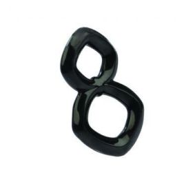 Crazy 8 Enhancer Double Cock Ring Black (SKU: SE149010)