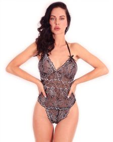 Jennifer Lace Bodysuit Lingerie - Black (size: medium)