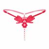 Sexy Lingerie Crotchless Women's Panties Lace Bowknot G-strings Thongs Temptation Erotic Women Underwear Intimate Underpant
