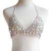 Women Sexy Colorblock Backless Bra Chain + Waist Chain Set Body Chain