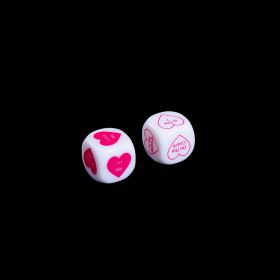 English Couple Printed Dice Round Corner (Option: A pair of dice)