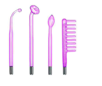 High Frequency Electrotherapy Instrument Glass Tube Accessories (Option: Purple light-Four piece set)
