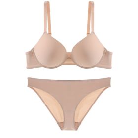 Cross Backless Bra Panties Set (Option: Flesh Colored Suit BP-XL)